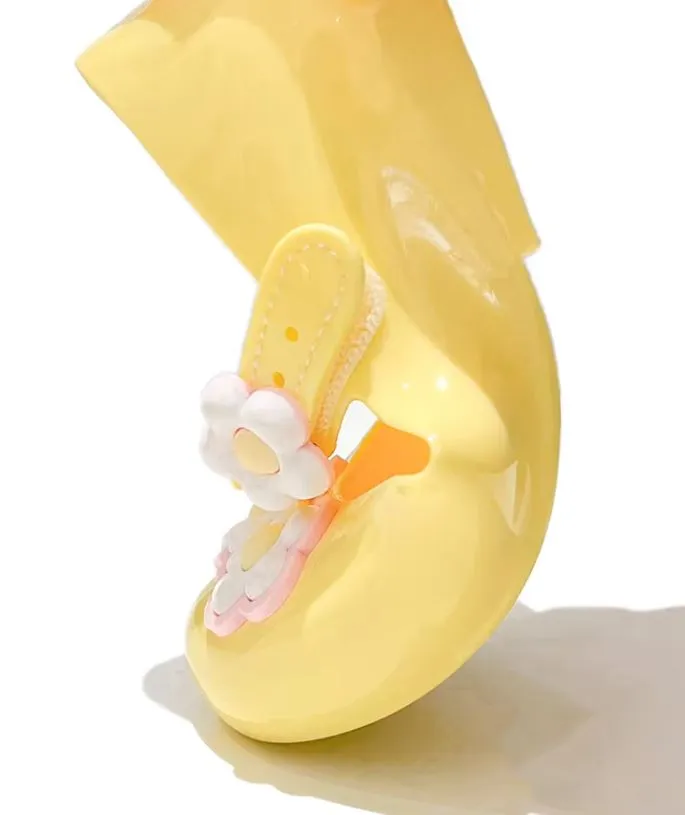 2Flower Summer Children Jelly Shoes for Kids Girl Fashion Footwear