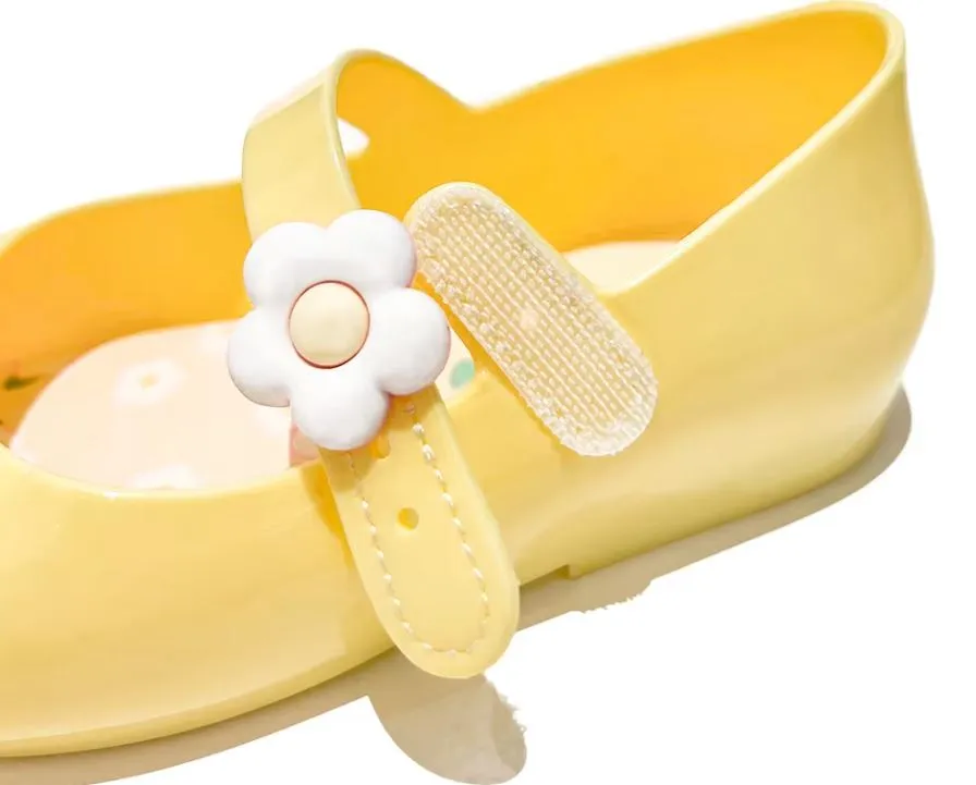 2Flower Summer Children Jelly Shoes for Kids Girl Fashion Footwear