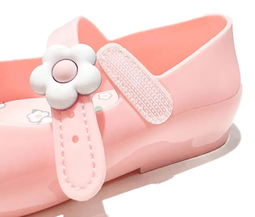 2Flower Summer Children Jelly Shoes for Kids Girl Fashion Footwear