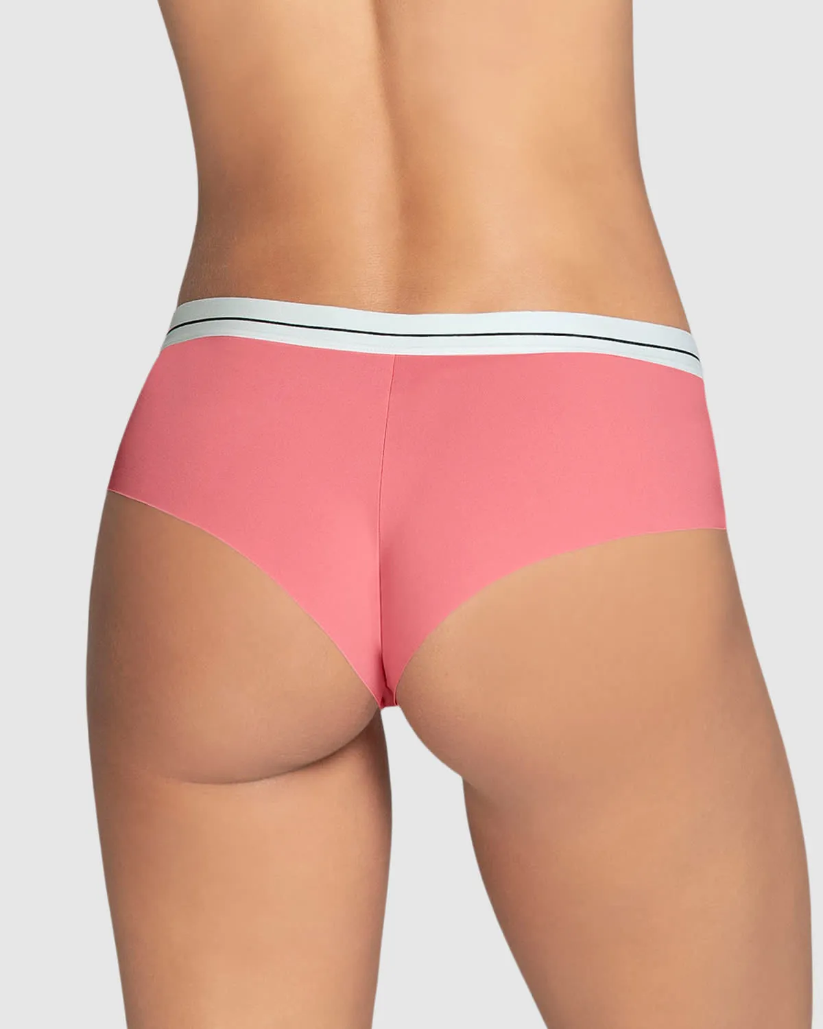 3-pack contrast waistband soft cheeky panties