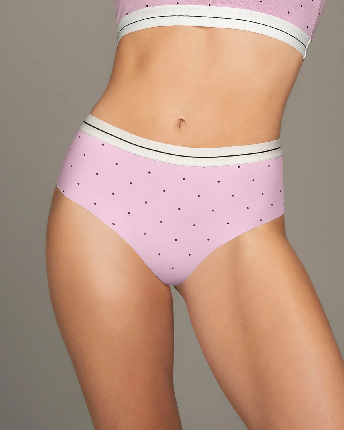 3-pack contrast waistband soft cheeky panties