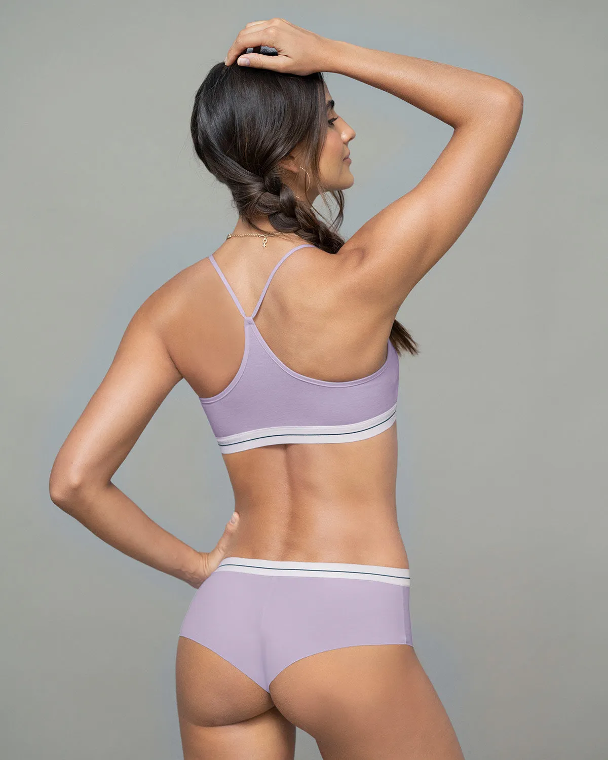 3-pack contrast waistband soft cheeky panties