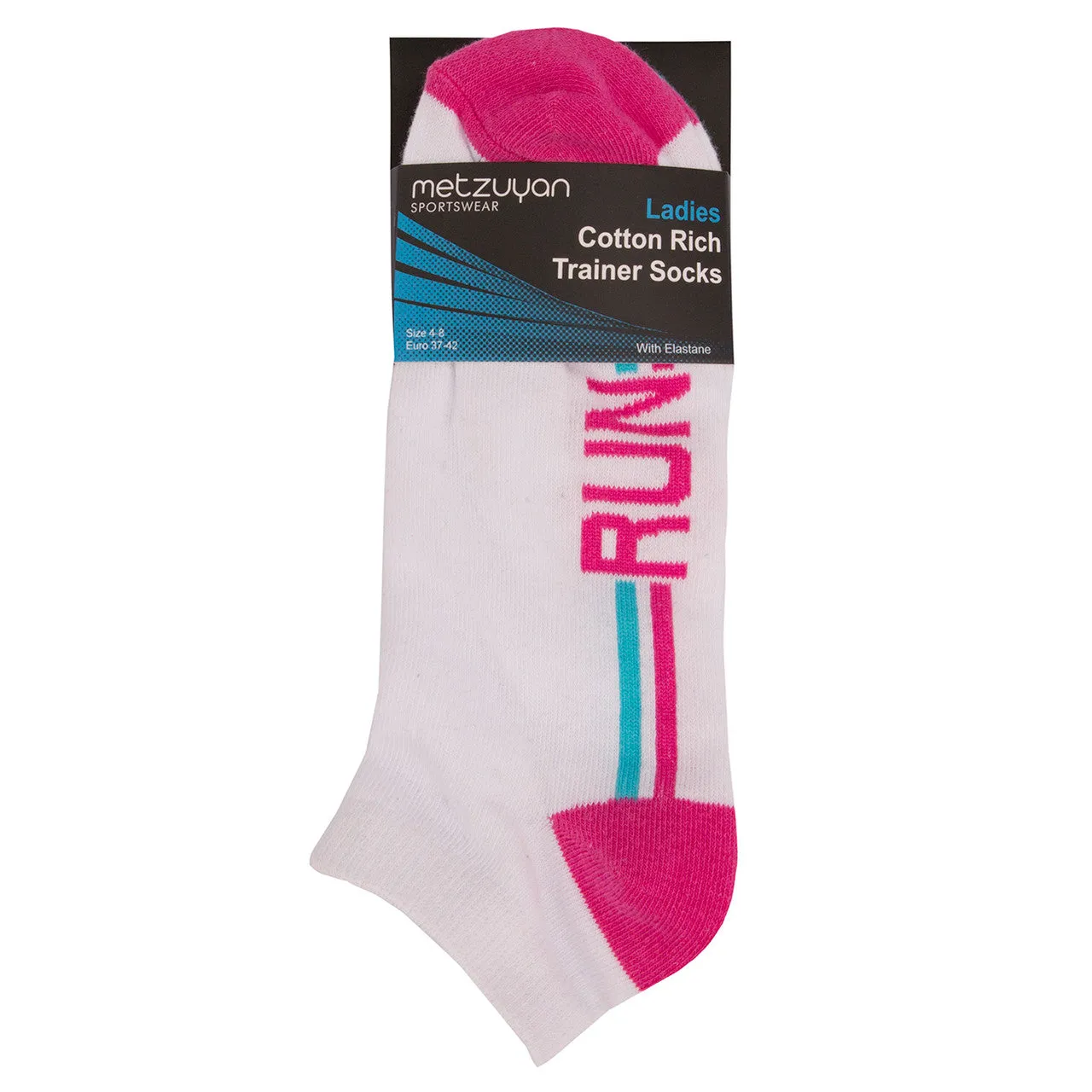 9 Pairs Womens Sports Ankle Trainer Socks Multipack White