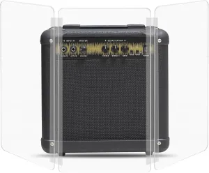 Amp Shield, Amp Acrylic Shield, Guitar Amp Shield, Clear Acrylic Panel Amp Shield with Plastic Hinges