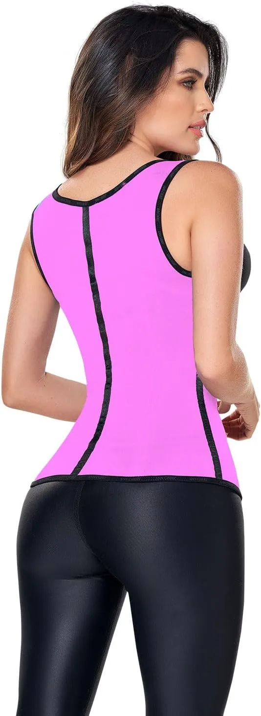 Ann Chery 2022 Latex Waist Trainer Vest for Women | 3 Hooks Colombian Body Shaper | High Compression for Daily & Sports Use