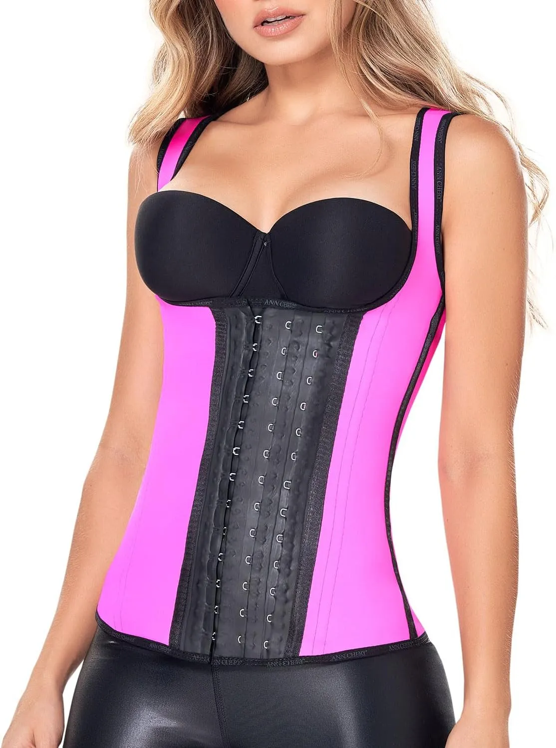 Ann Chery 2022 Latex Waist Trainer Vest for Women | 3 Hooks Colombian Body Shaper | High Compression for Daily & Sports Use