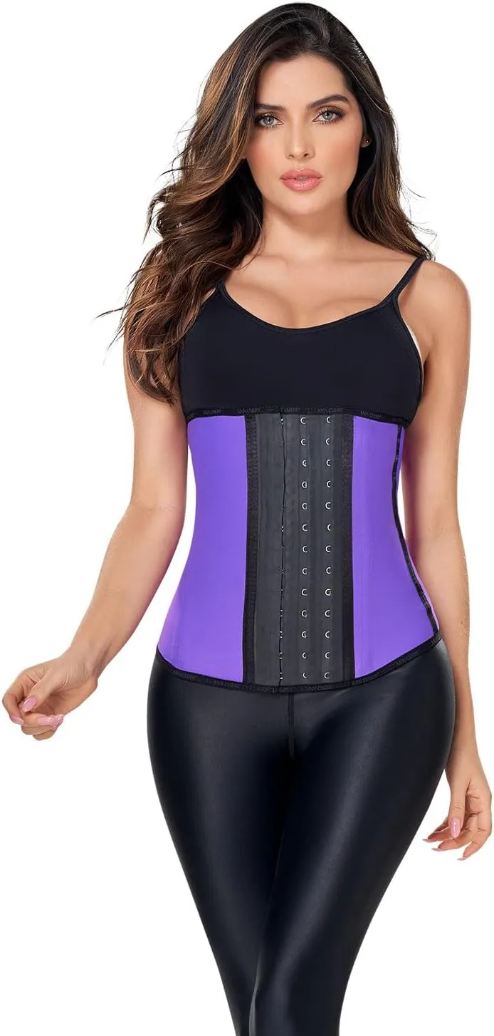 Ann Chery 2023 Corset Waist Trainer for Women | Colombian Latex Cincher | Adjustable 3 Hook Long Body Shaper for Sports Use
