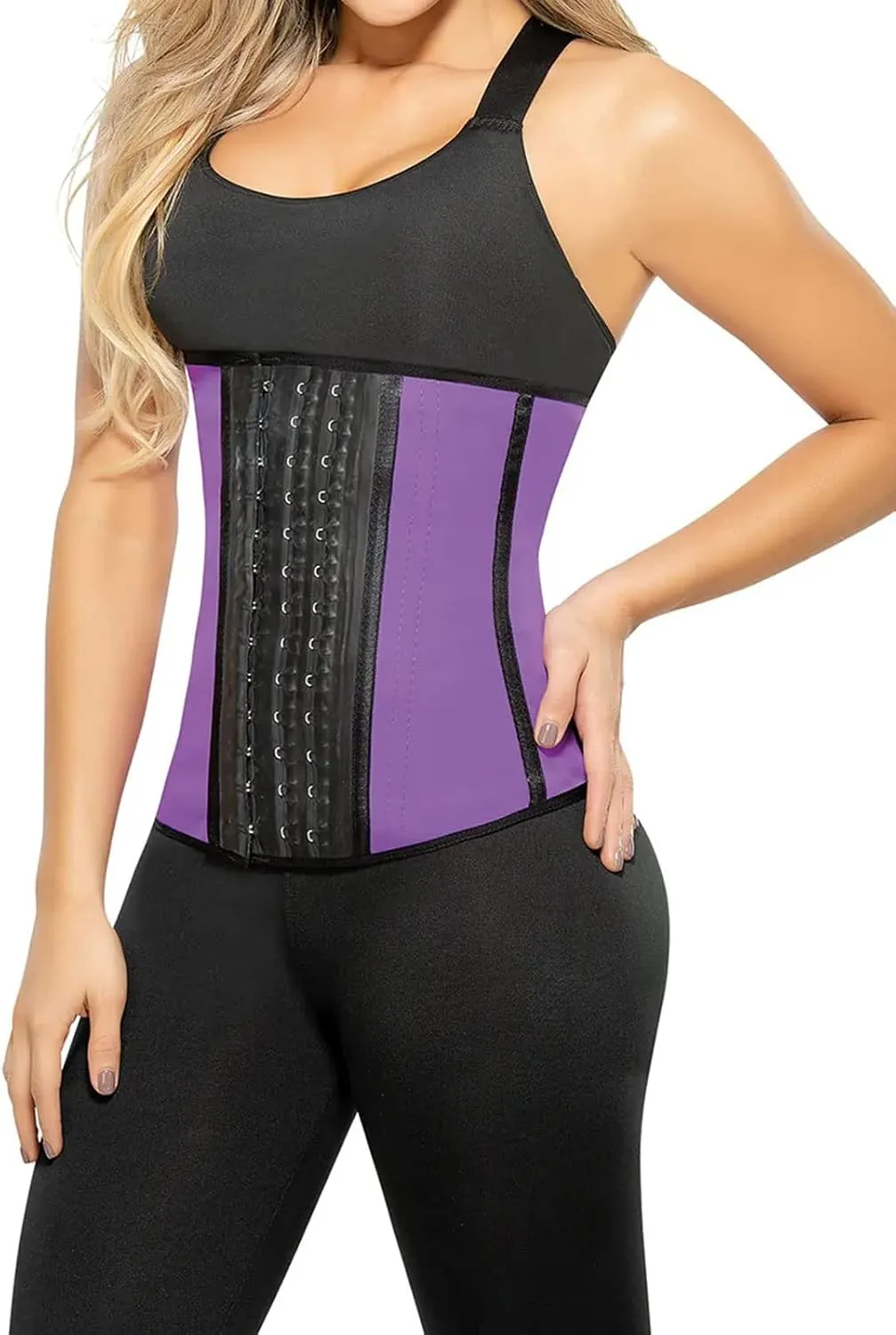 Ann Chery Women's Classic 3 Hooks Latex Waist Cincher Shapewear