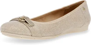 Anne Klein Women’s Able Comfortable Ballet Flat, Platinum, 6 M US