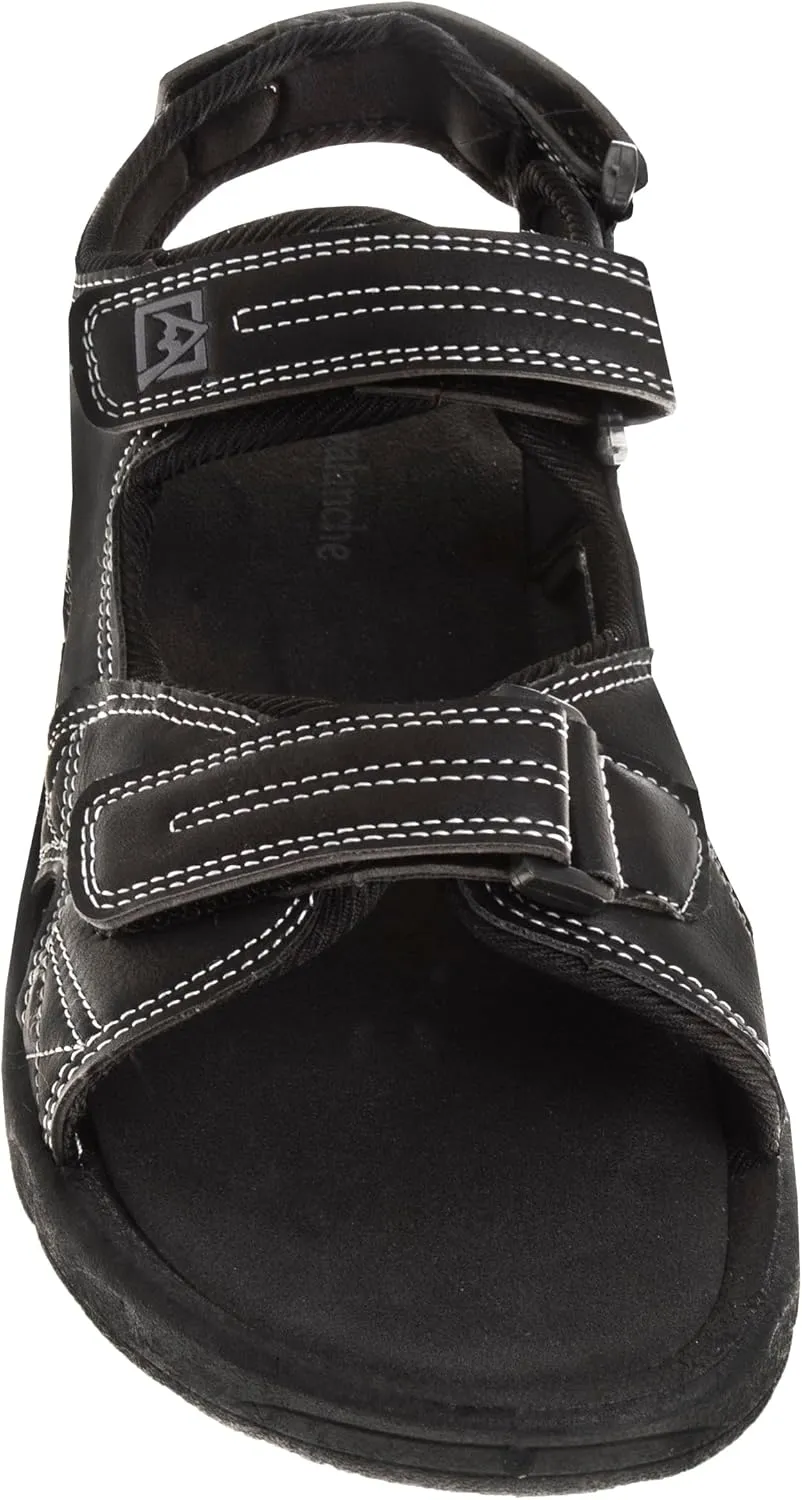 Avalanche Men's Open Toe Strap Adjustable Waterproof Fisherman Sandal Summer Beach Water Shoe