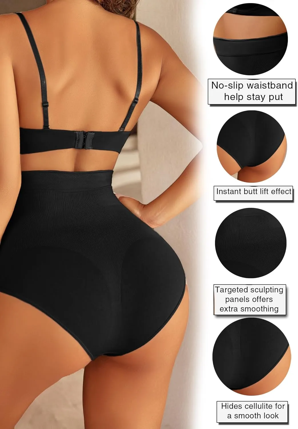 Avidlove Tummy Control Shapewear Women's High Waist Shaping Panties Girdle Slimming Thong Underwear S-3XL