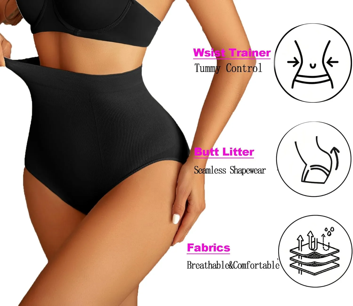 Avidlove Tummy Control Shapewear Women's High Waist Shaping Panties Girdle Slimming Thong Underwear S-3XL