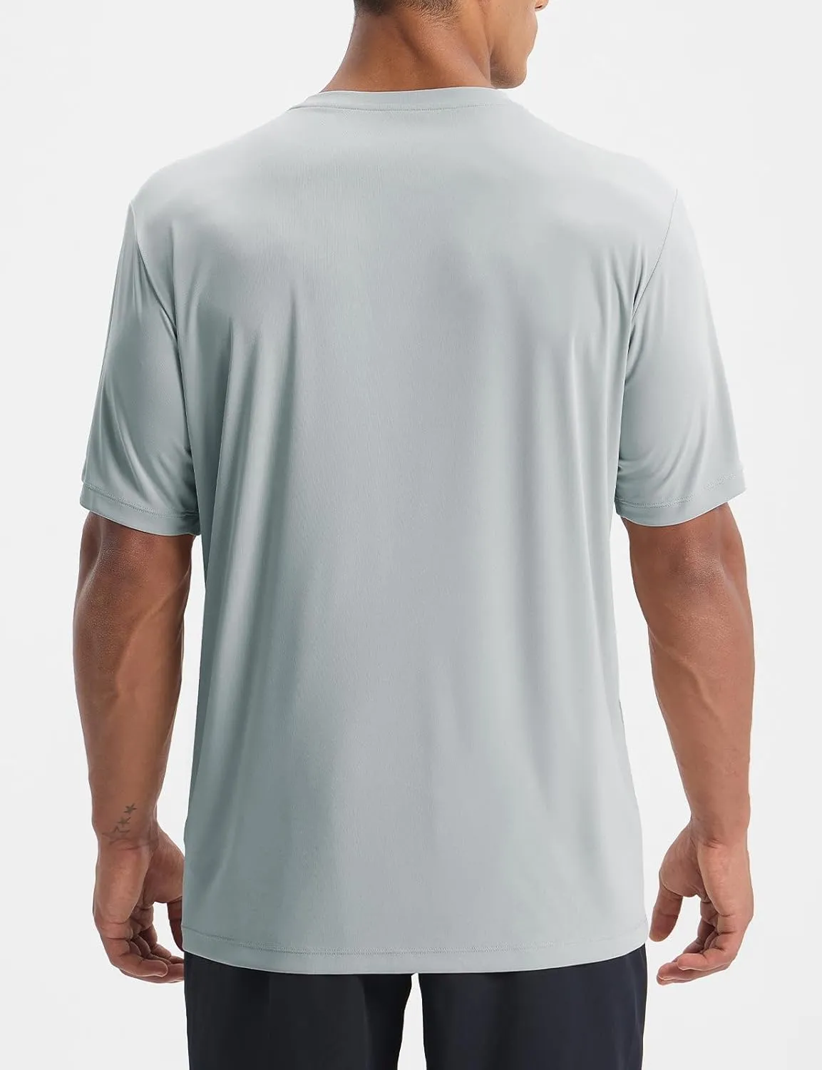 baleaf Men's UPF 50  Sun Protection Shirts UV SPF Short Sleeve T-Shirts Rash Guard Quick Dry Lightweight Hiking Athletic