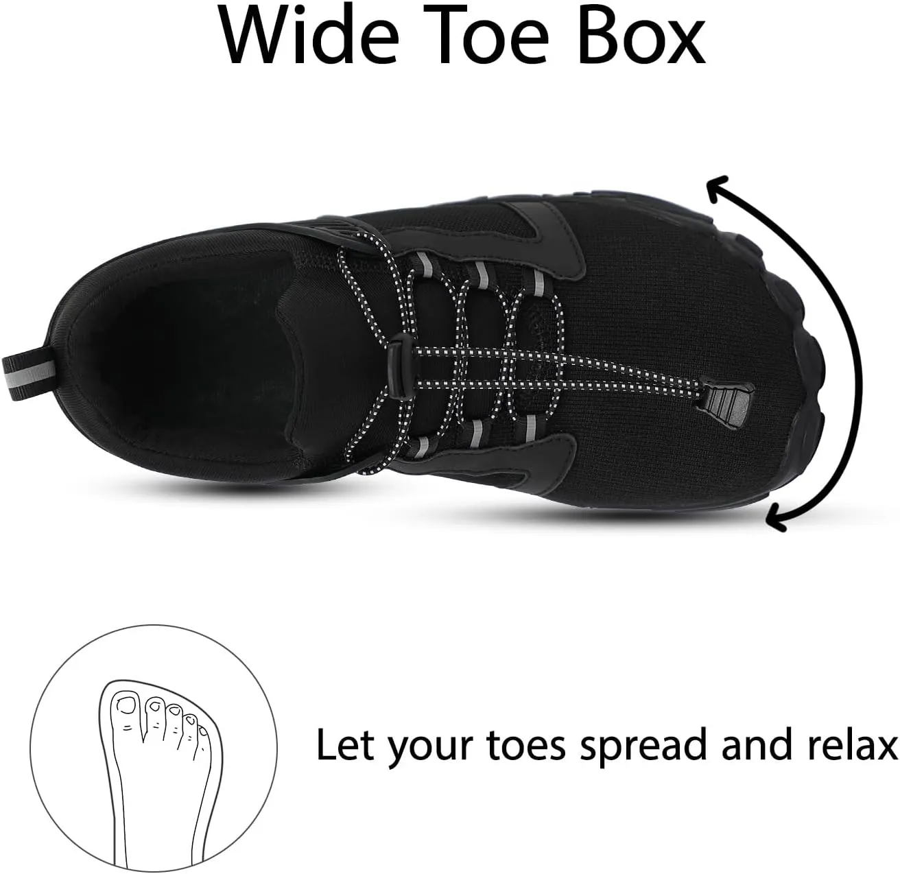 Barefoot Shoes Mens Womens Minimalist Cross-Trainer Shoes Wide Toe Box Zero Drop Sole Trail Running Walking Sneakers Grounded Footwear