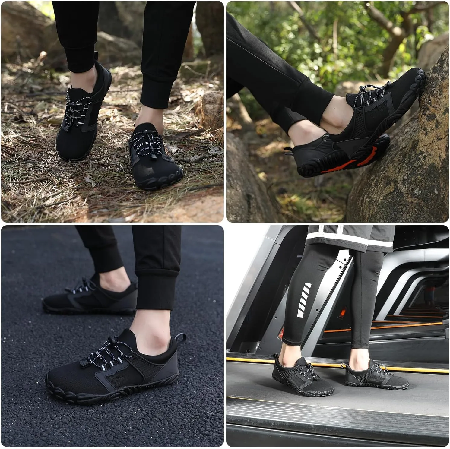 Barefoot Shoes Mens Womens Minimalist Cross-Trainer Shoes Wide Toe Box Zero Drop Sole Trail Running Walking Sneakers Grounded Footwear