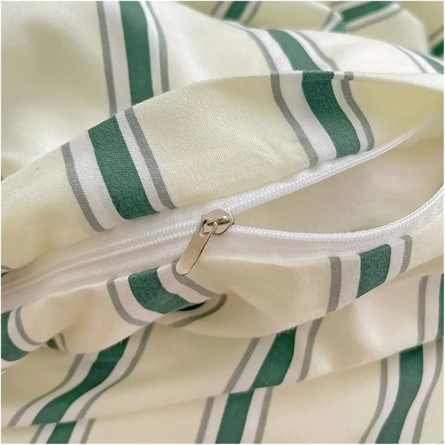 Bed Sheets Set, Colorful Striped Printing Duvet Cover and Sheet 4 pcs Bedding Set Adult Single Double Queen Sheet Set(B,Twin 4pcs 150x200cm)