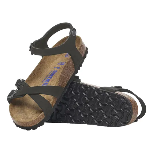 Birkenstock Ladies Soft Footbed Sandals - Kumba - Black