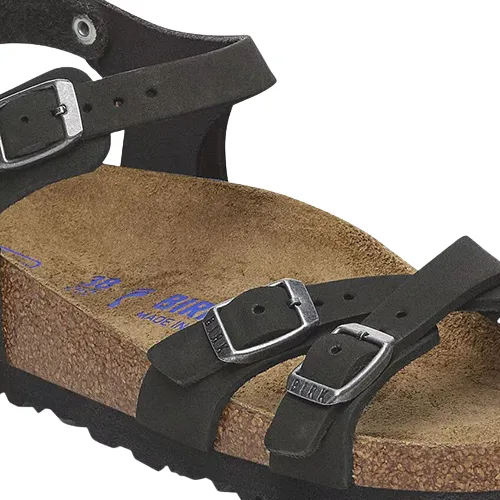 Birkenstock Ladies Soft Footbed Sandals - Kumba - Black