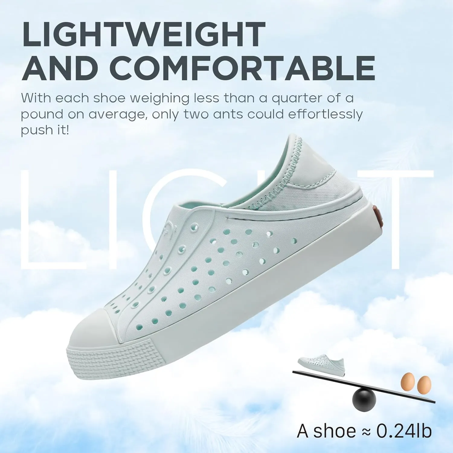 Boys and Girls Lightweight Slip On Sneaker Water Sandals