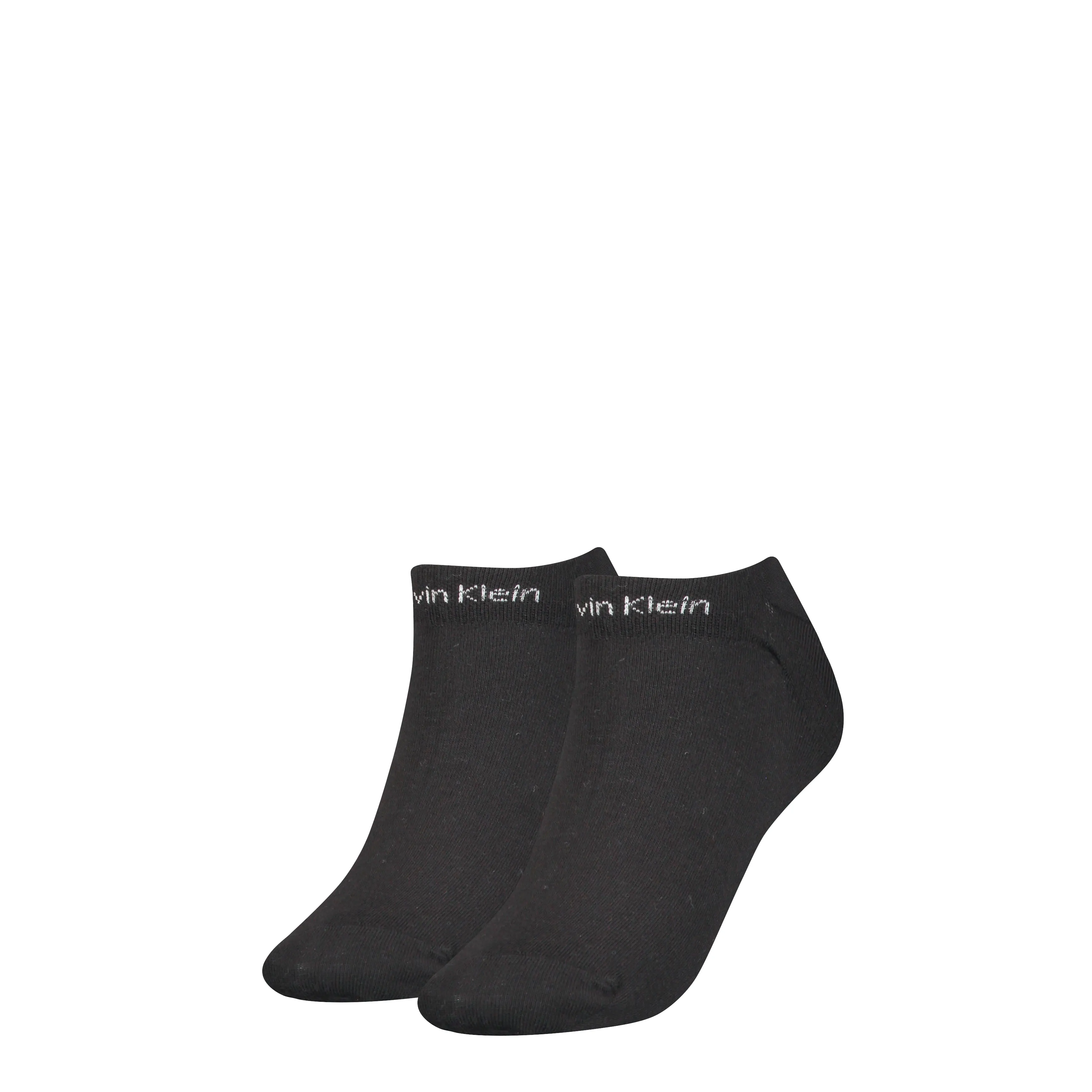 Calvin Klein 2 Pack Womens Ankle Trainer Socks Black