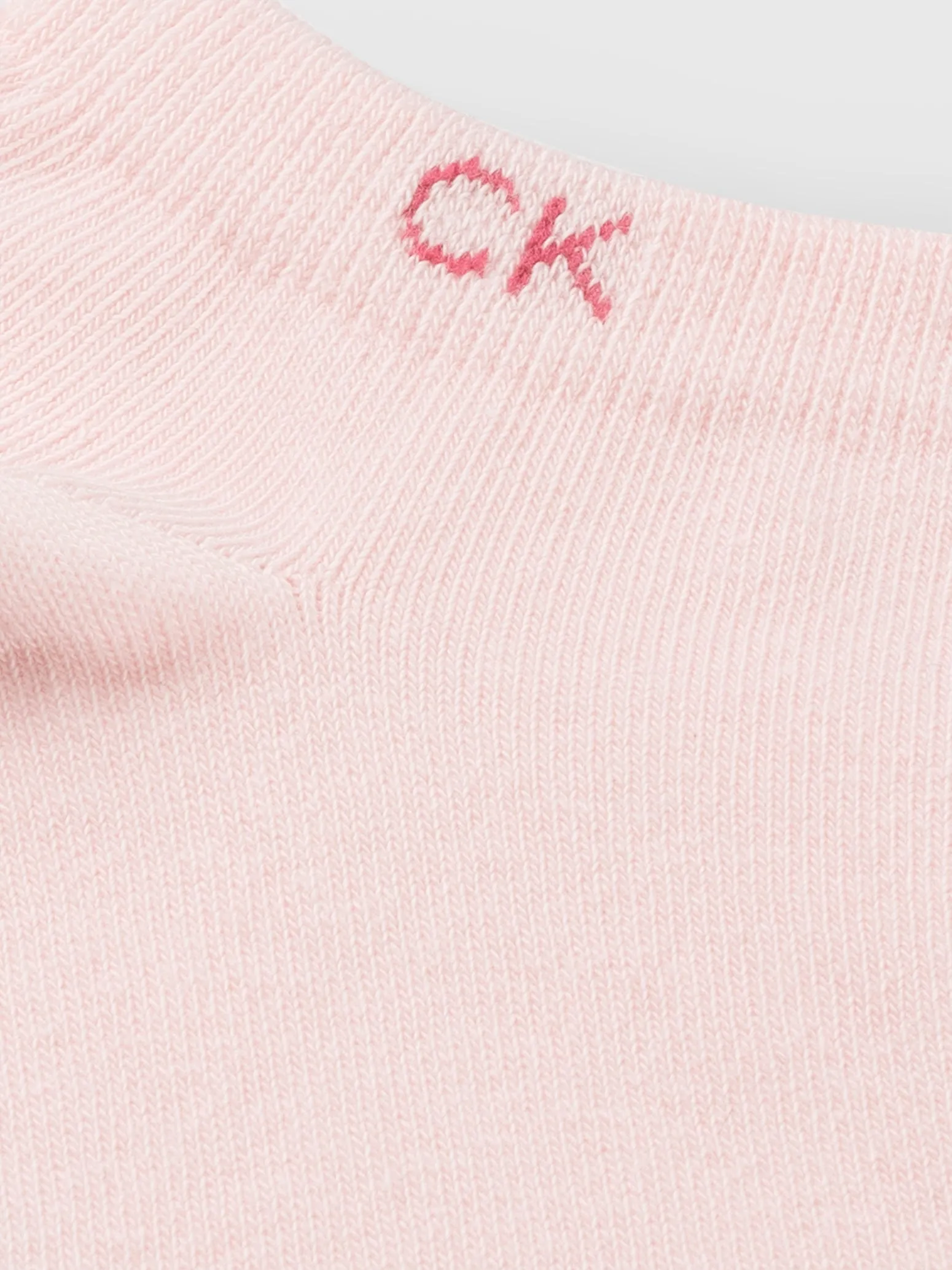 Calvin Klein 2 Pack Womens Ankle Trainer Socks Pink Combo