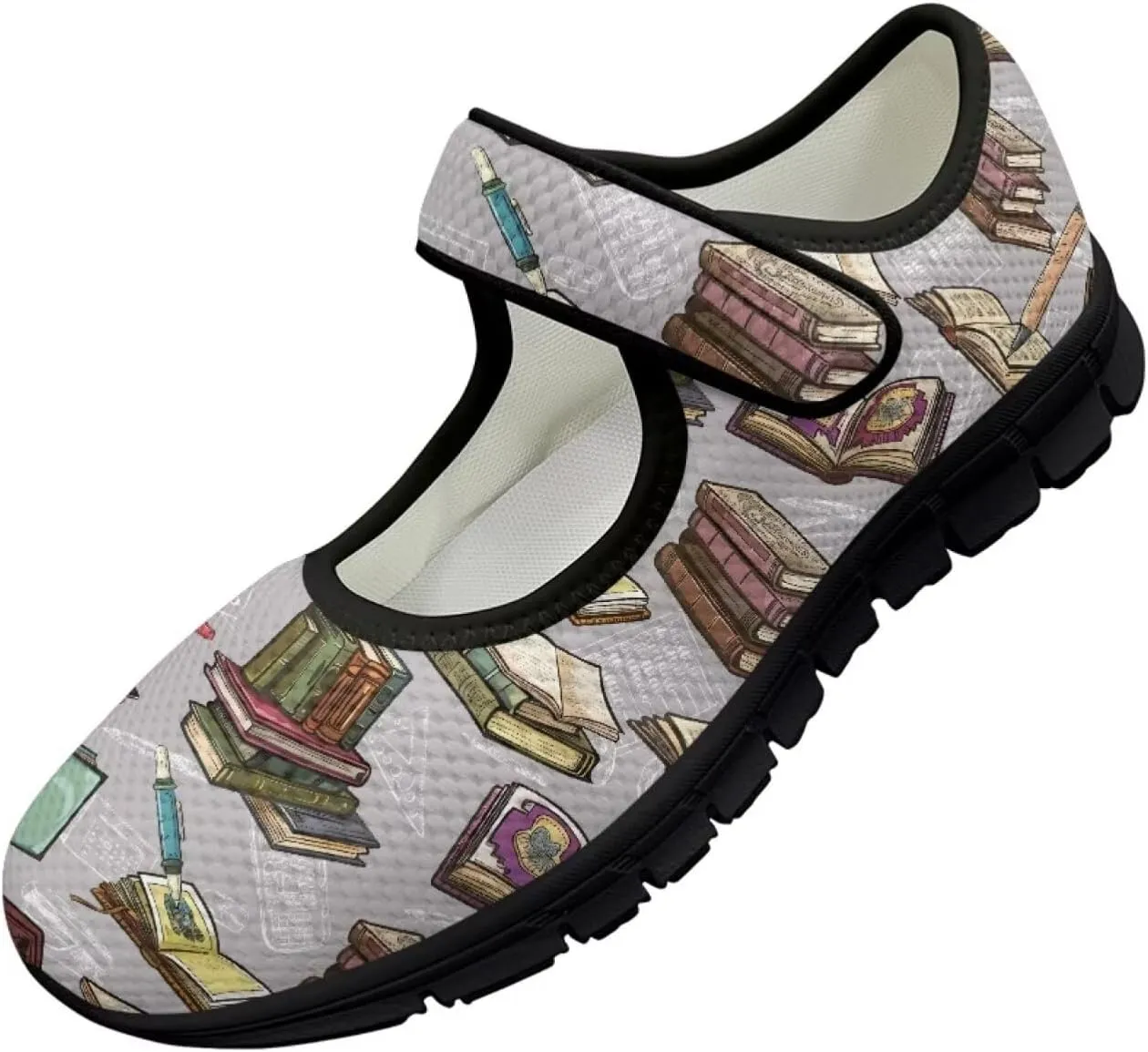 Casual Sneakers for Women Breathable Lightweight Mary Jane Shoes Non Slip Fashion Outdoor Tennis Work Flats