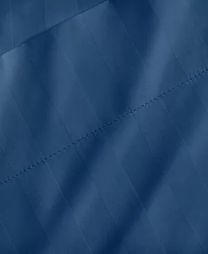 Charter Club Damask Stripe King 4-Pc Sheet Set, 550 Thread Count Pure Supima Cotton (Navy Peony)