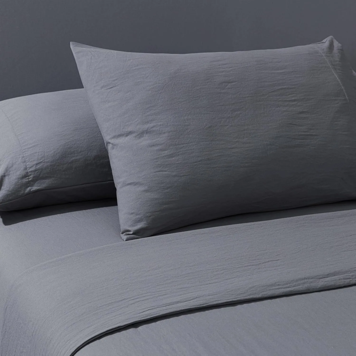 Chezmoi Collection 7-Piece Geometric Jacquard Bed in a Bag Set Queen Size - Soft Silky Lustrous Modern Gray Geometric Block Pattern Lightweight Bedding Comforter Set for All Seasons