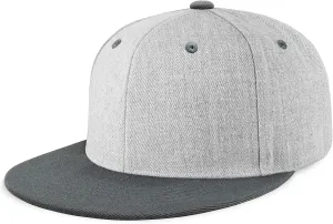 CHOK.LIDS Flat Bill Visor Classic Snapback Hat Blank Adjustable Brim High Top End Trendy Color Style Plain Tone Baseball Cap