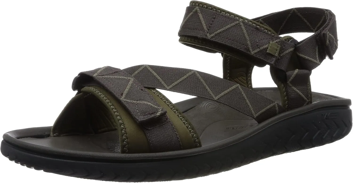 Clarks Men's Wesley Trail Sandal, Brown Combi, 13