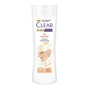 Clear Women Anti-Dandruff Shampoo – Clay Therapy for Purified & Soft Hair, 3ZeroTech   B3 & Amino Acids, 350ml / 11.8 fl oz