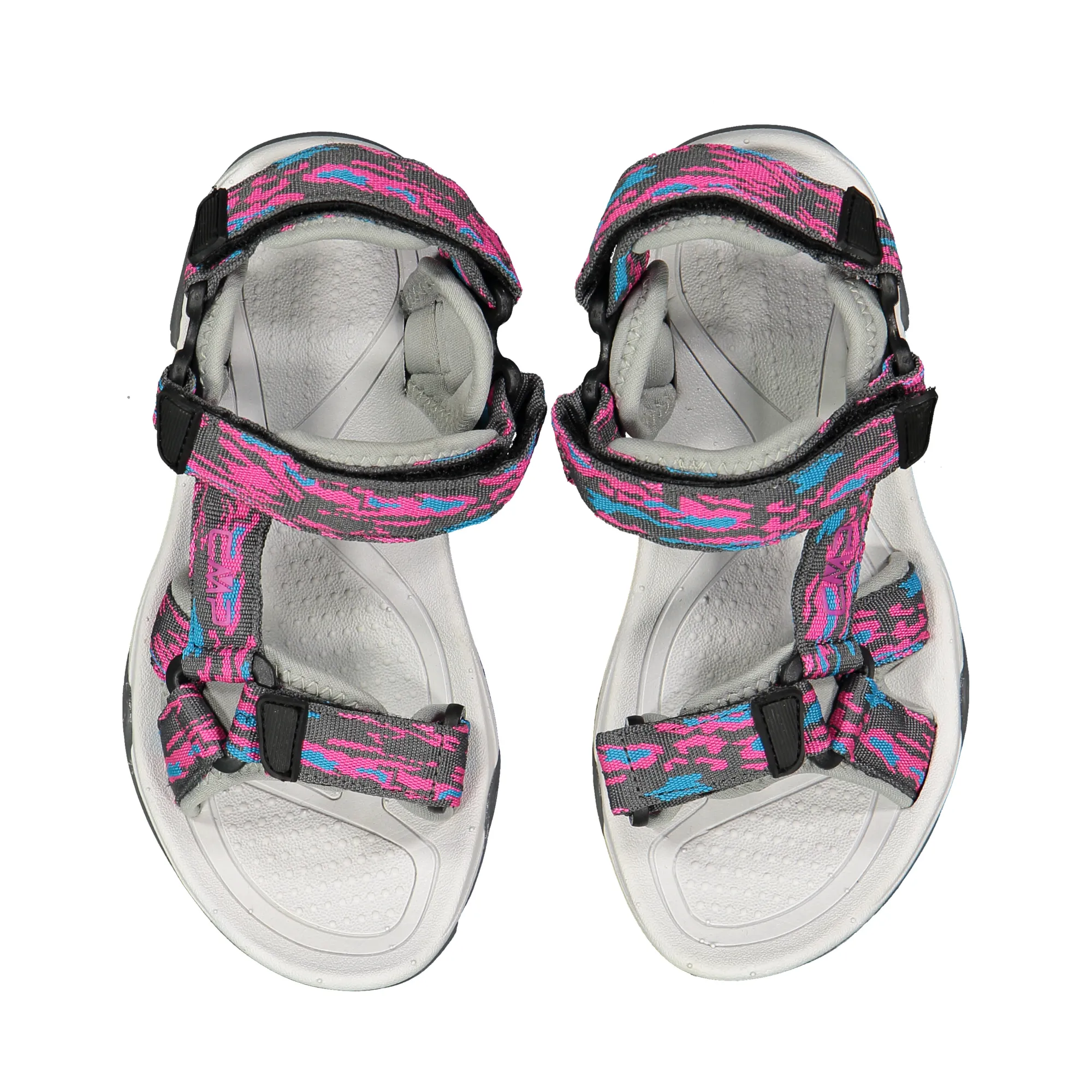 CMP Kids Hamal Vegan Friendly Hiking Sandals (Purple Fluo/Ghiaccio)(Sizes EU28-37)