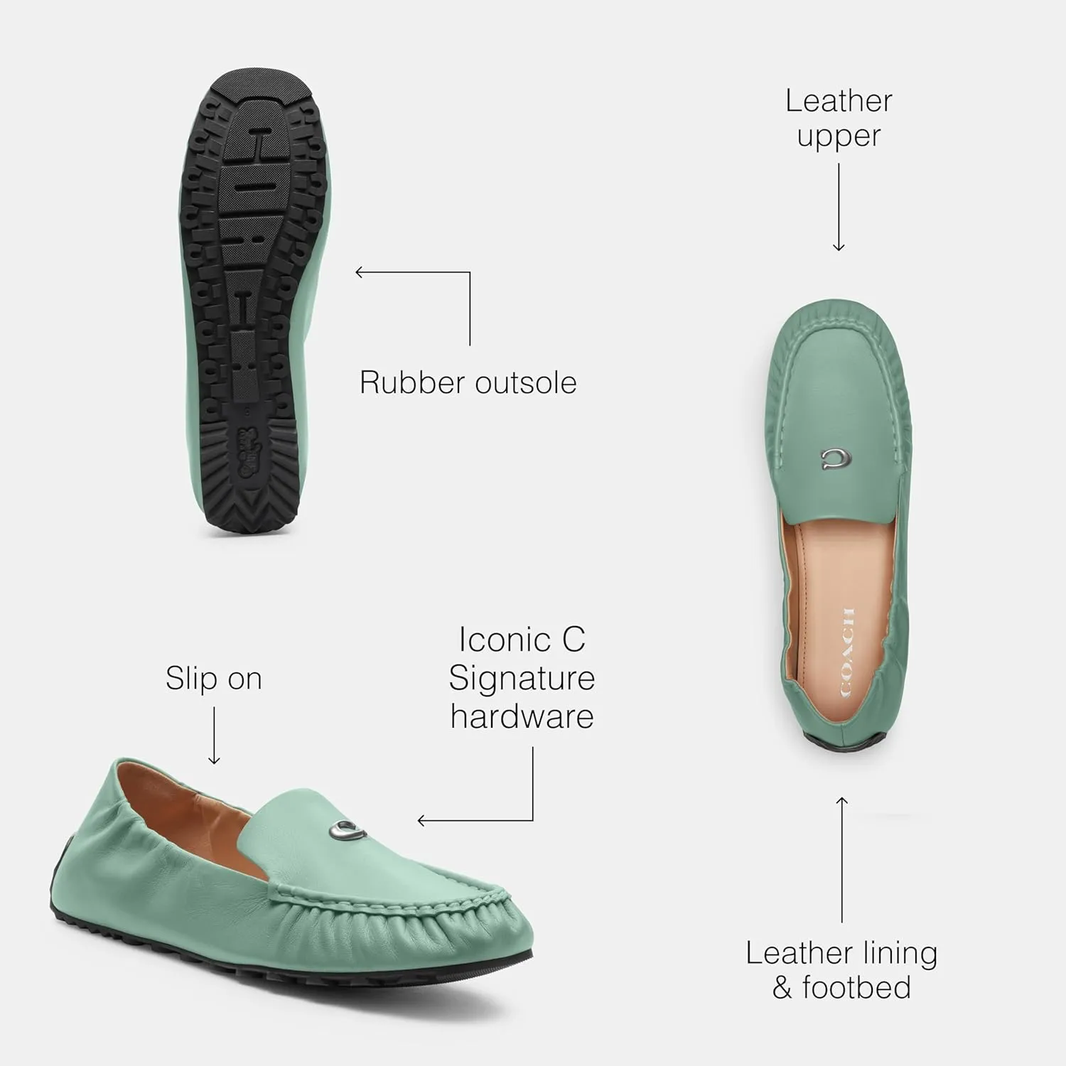Coach Women's Ronnie Leather Loafer