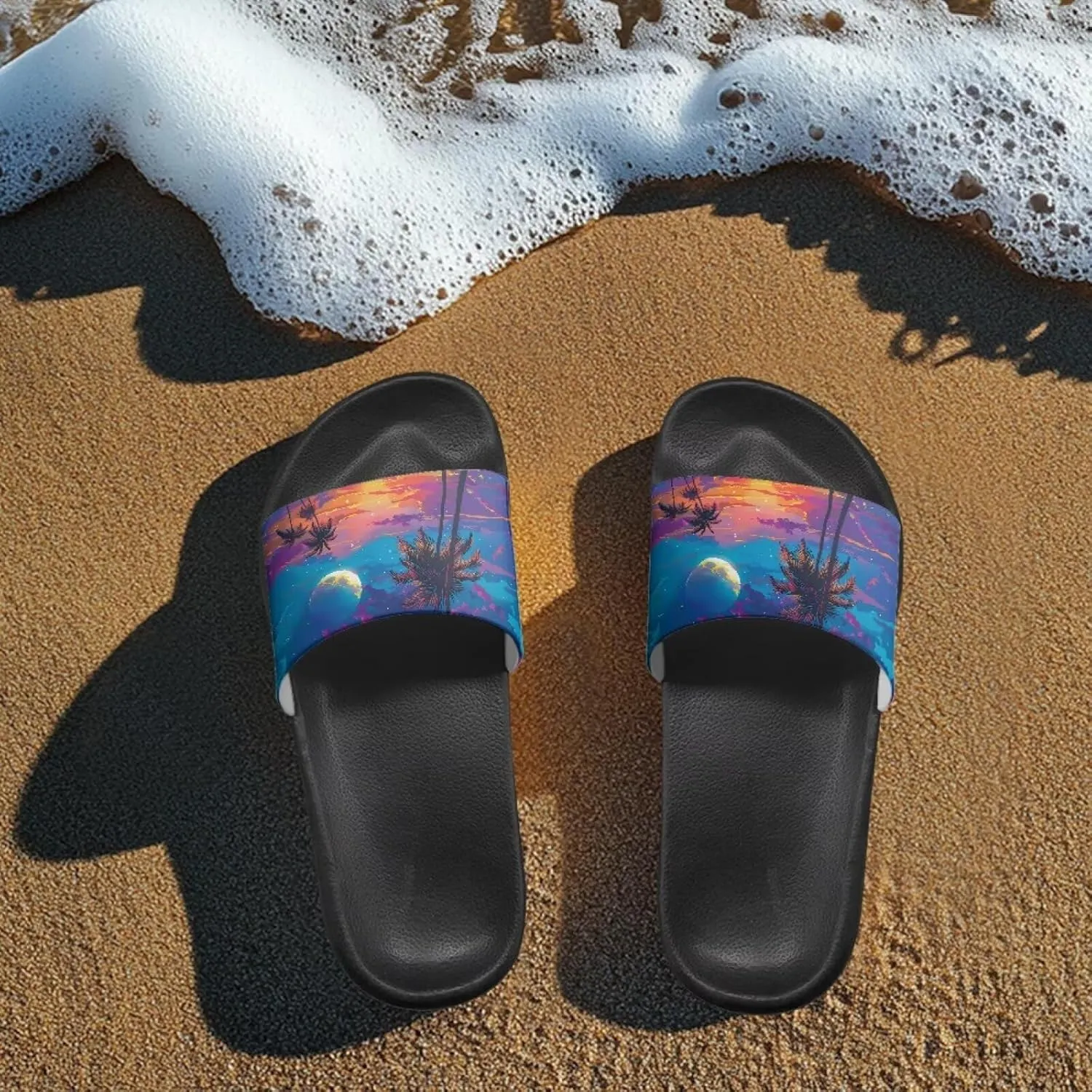 Coloranimal Slippers for Women Slide Sandals Summer Beach Sandals Non Slip Womens Slippers Shower Shoes Comfortable Beach Shoes for Summer
