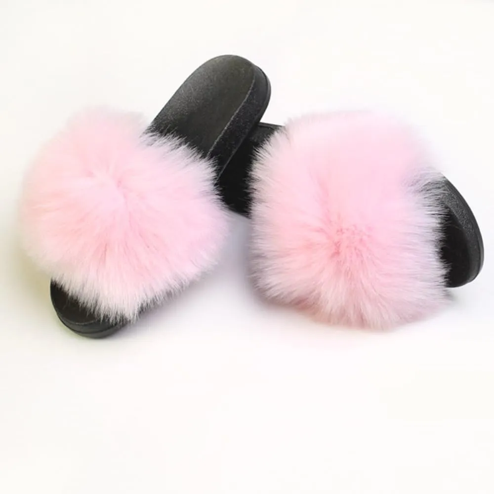 Colorful Fuzzy Slippers Cocktail Matching Fashion for Women Non Slip Quick Drying Shower Slides Cool Bathroom Soft Ultra Cushion thick sole Sandal