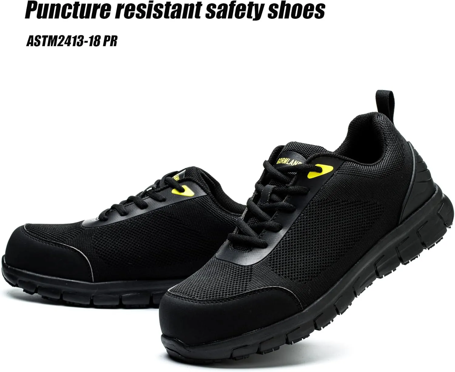 Composite Toe Shoes for Men Women ESD Non-Slip Work Shoes Steel Toe Sneakers Puncture Proof Safety Construction Indestructible Breathable Zapatos