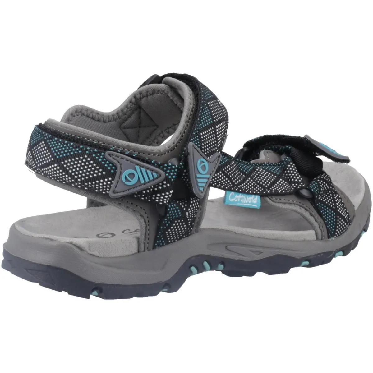 Cotswold Foxcote Sandals Grey/Turquoise