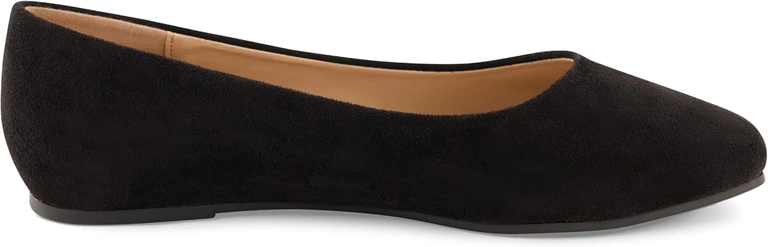 CUSHIONAIRE Women's Skipper Flat with  Memory Foam, Wide Widths Available