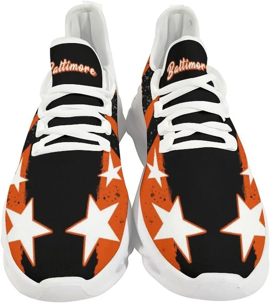 Custom Men's Sneakers Baseball Name & Number Breathable Fan Gift for Men Women Athletic Gym Slip-on Shoes Personalized Black White