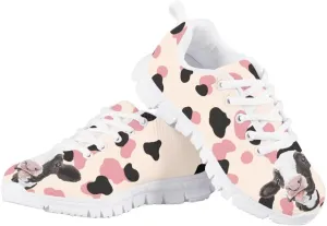 Cute Girls Fashion Sneakers Running Shoes Kids Lightweight Breathable Casual Walking Shoes