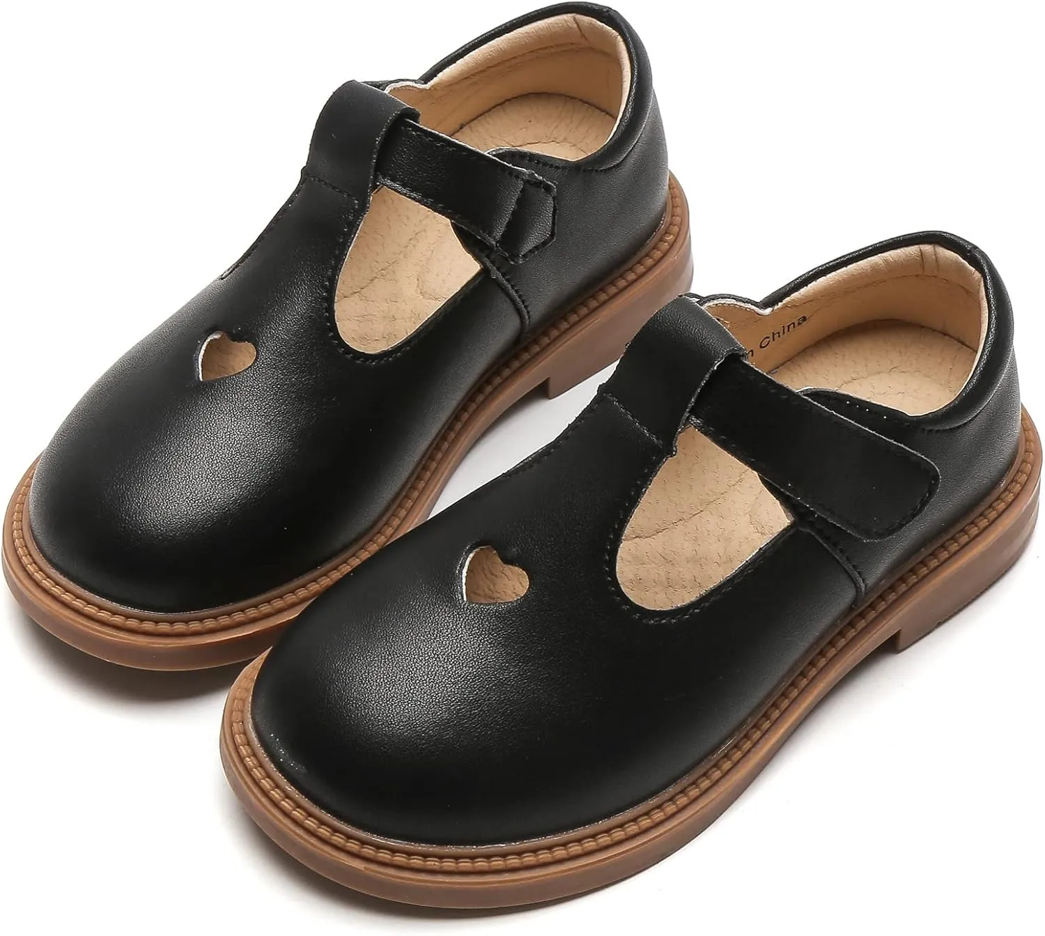 DADAWEN Girls Dress Shoes Mary Jane Flats Back to School Party Wedding Shoes(Toddler/Little Kid/Big Kid)