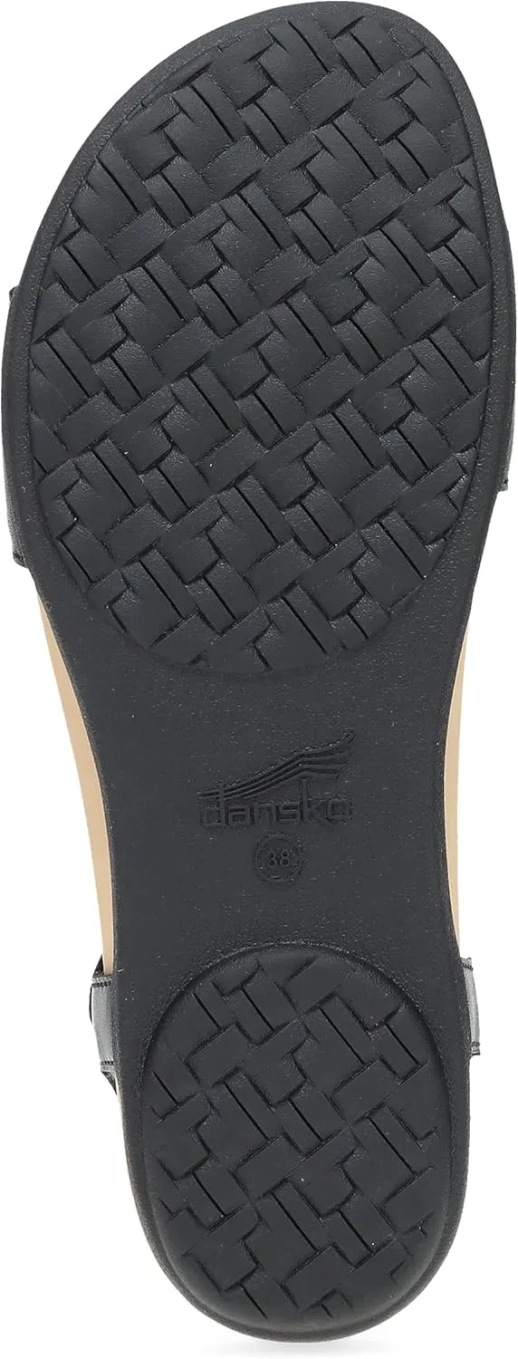 Dansko Jodie Sandal for Women - Leather Linings and Uppers for All-Day Comfort - Dual-Density EVA Footbed and Lightweight Rubber Outsole for Long-Lasting Wear