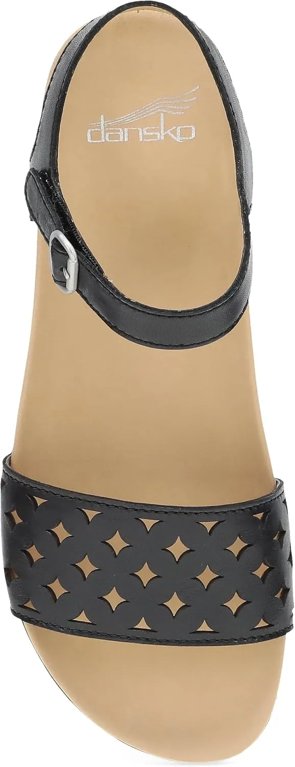 Dansko Jodie Sandal for Women - Leather Linings and Uppers for All-Day Comfort - Dual-Density EVA Footbed and Lightweight Rubber Outsole for Long-Lasting Wear