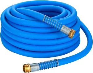 DAVCO Garden Hose 12 ft, Drinking Water Safe, Flexible and Lightweight - Kink Free, Easy to Coil, Strain Relief Ends, 3/4" Solid Brass Fittings - No Leak, 5/8" ID, RV Water Hose
