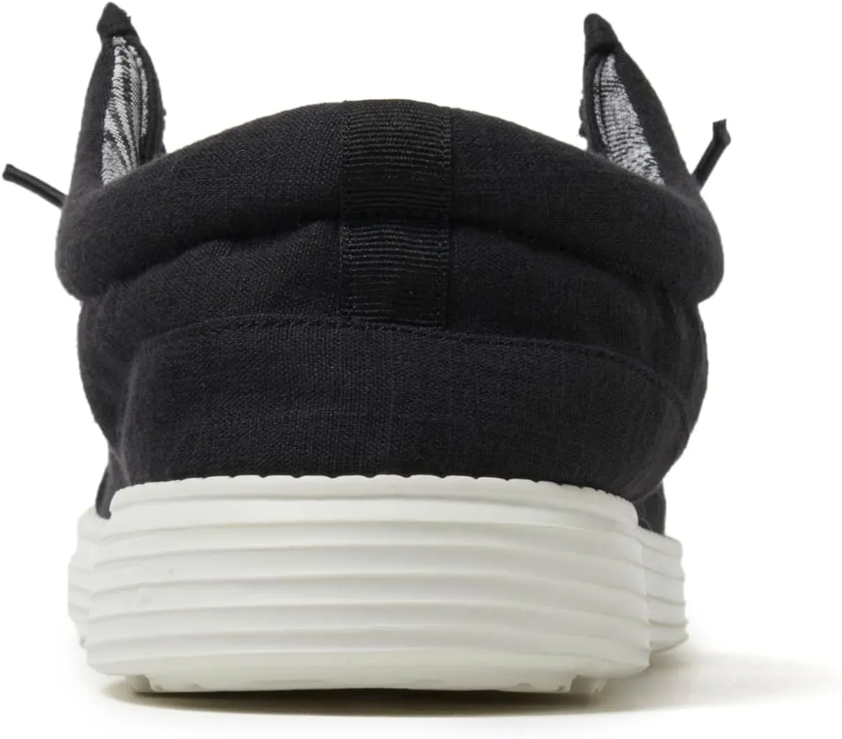 Dearfoams Men's Rhett Lightweight Washable Slip on Closed Black Sneaker