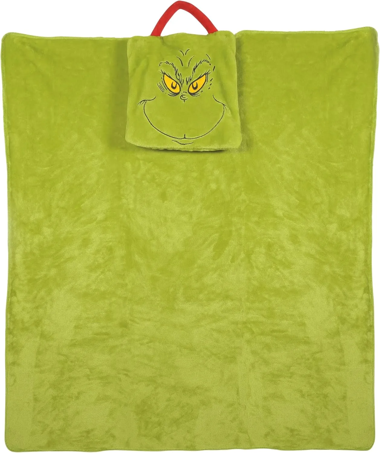 Department 56 Snowpinions Dr. Seuss The Grinch Super Soft Fleece Travel Blanket, 36 by 40 Inch, Green