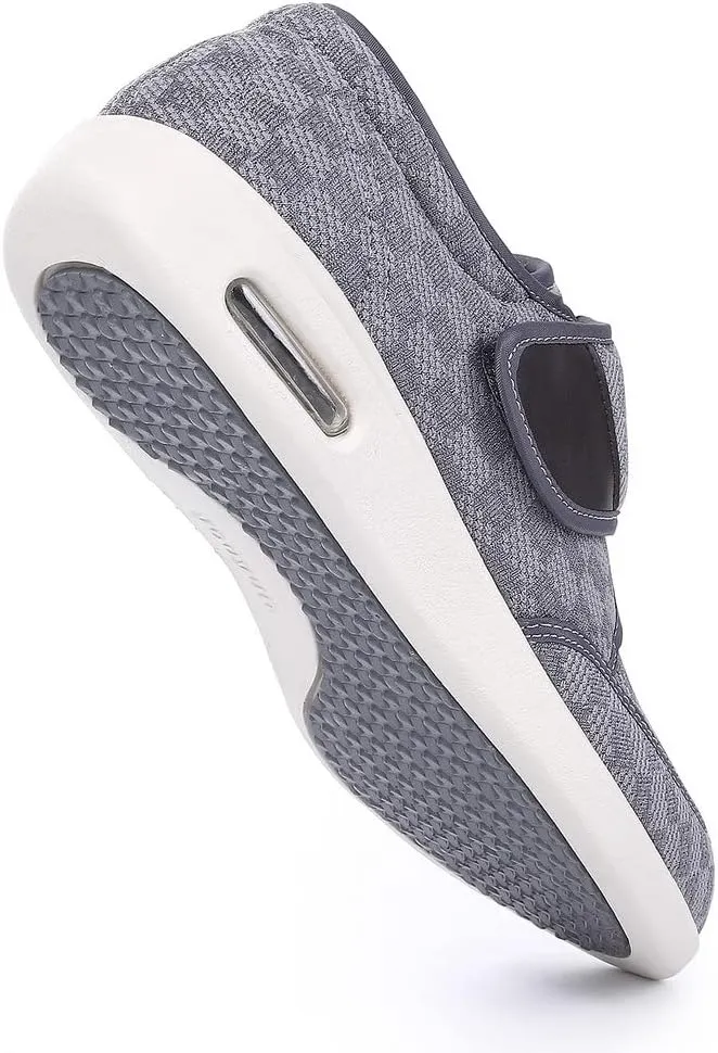 Diabetic Shoes for Men, Wide Width Elderly Men's Shoes, Adjustable Closure Lightweight Breathable, Swollen Feet Walking Edema Sneakers
