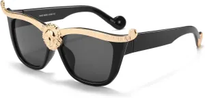 Dollger Square Oversized Sunglasses Flat Top Thick Plastic Super Dark Gangster Luxury Shades 57mm