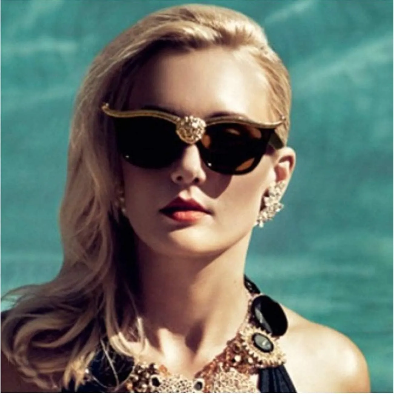 Dollger Square Oversized Sunglasses Flat Top Thick Plastic Super Dark Gangster Luxury Shades 57mm