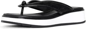 Donald Pliner Women's Klarice Distressed Metallic Wedge Sandal